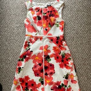ADRIANNA PAPELL FLORAL DRESS. SIZE 10, Worn once to a wedding